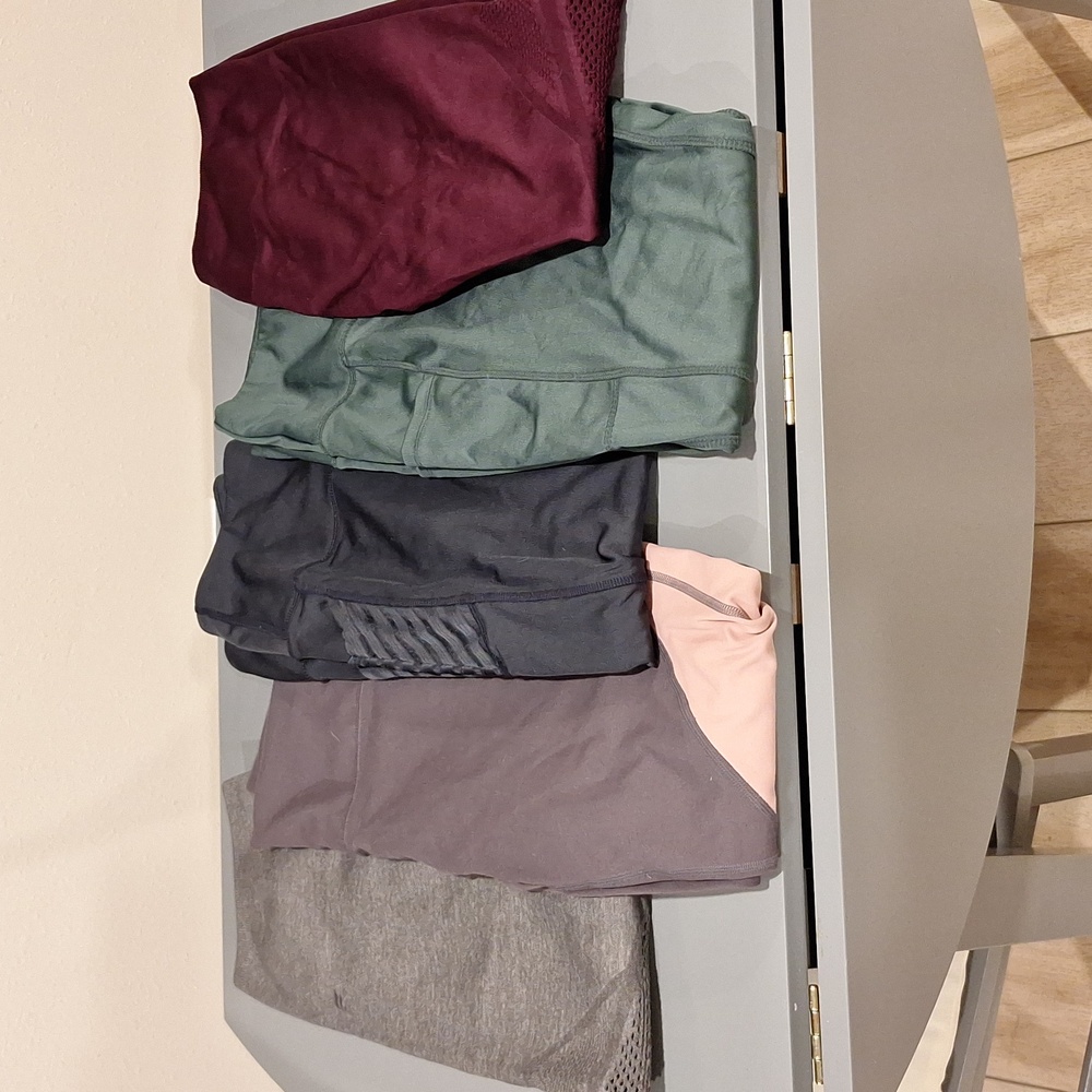 Assortment of workout leggings